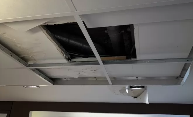Dégats faux plafond