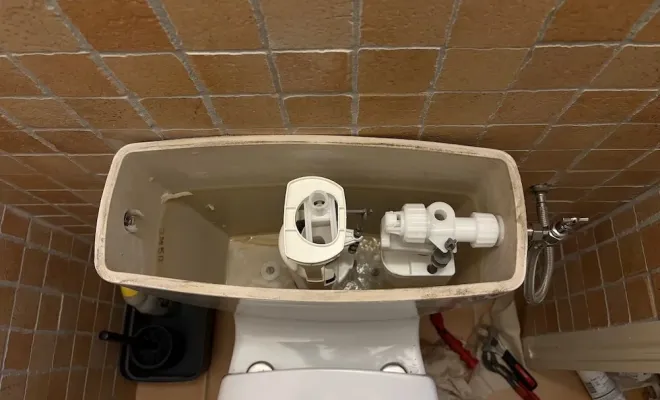 Changement de mécanisme de WC à la Colle-sur-loup, Cagnes-sur-Mer, Les Plombiers d'Azur